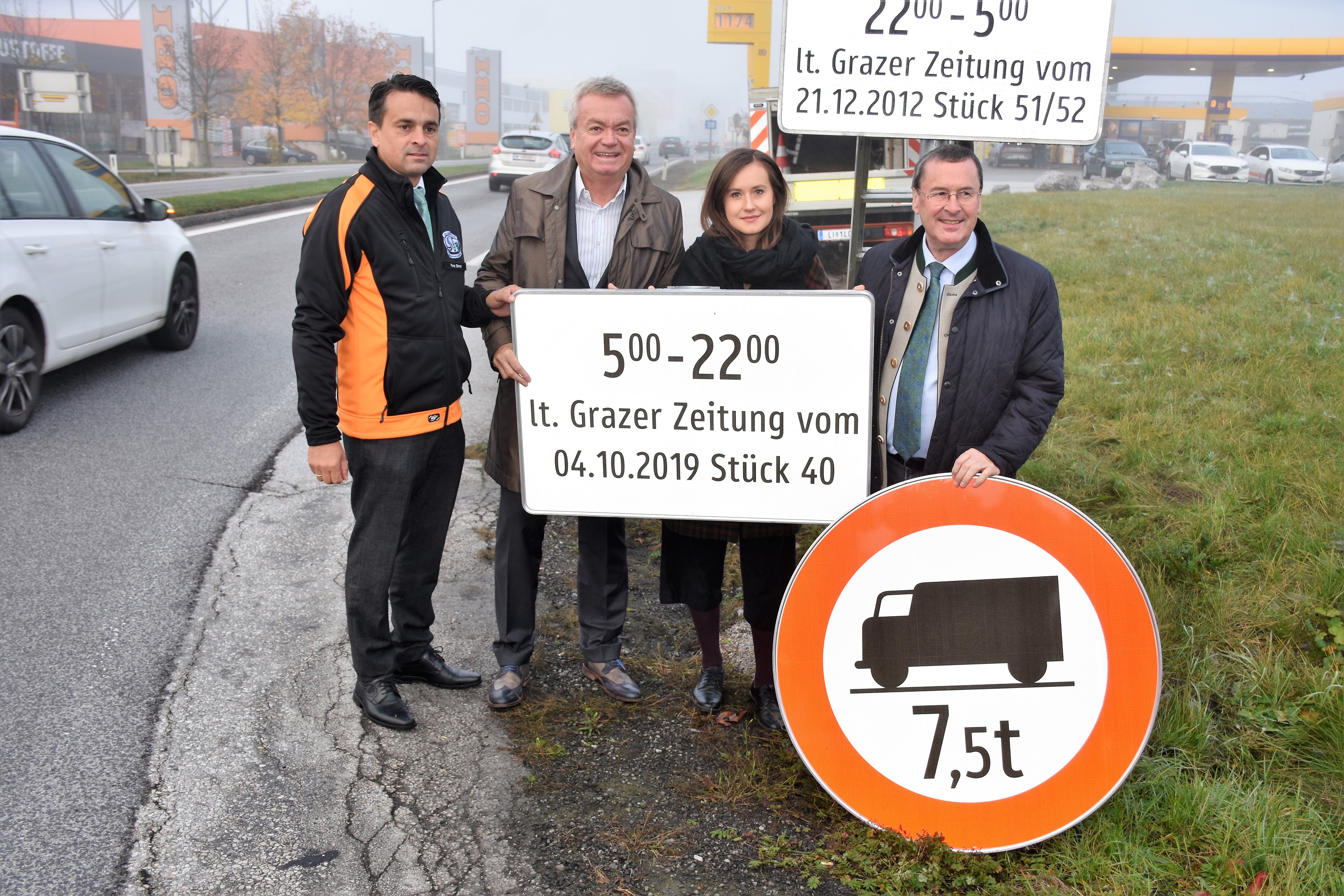 LKW-Fahrverbot auf B 320 durchgesetzt - Infrastruktur - Land Steiermark